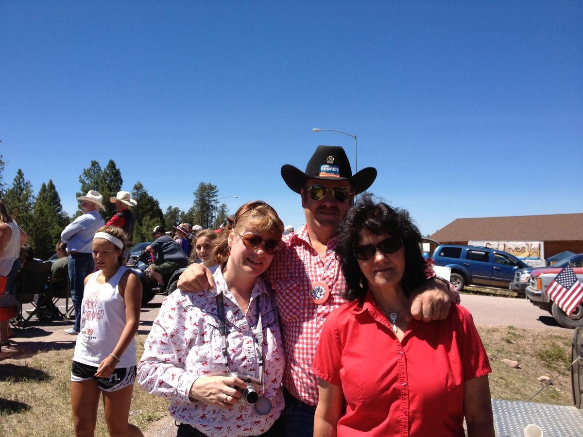 Belinda, Jack, and Peggy Enjoying the Festivities at the Fourth of July Parade